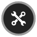 Experience Icon with wrench and socket