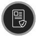 License Icon with shield